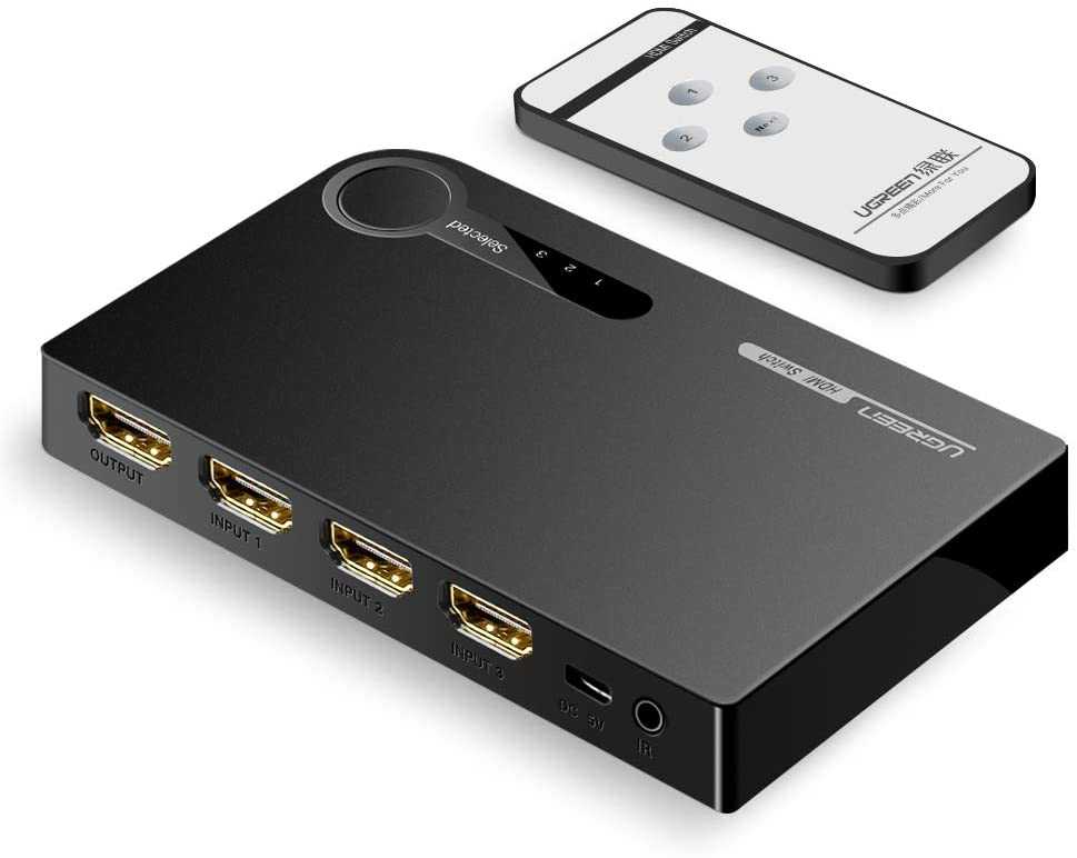 UGREEN HDMI Switch 4K 3 Port HDMI Switcher Splitter Hub